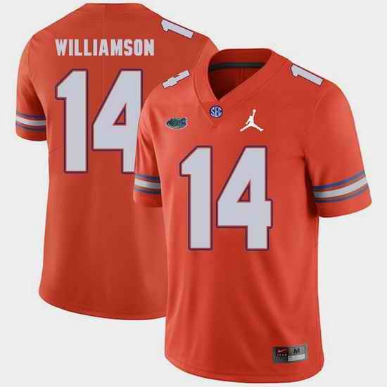Men Florida Gators Chris Williamson Orange Jordan Brand 2018 Game Jersey